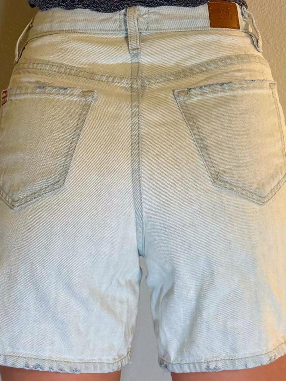 Vintage Light Blue Jean Shorts - Picture 2 of 2